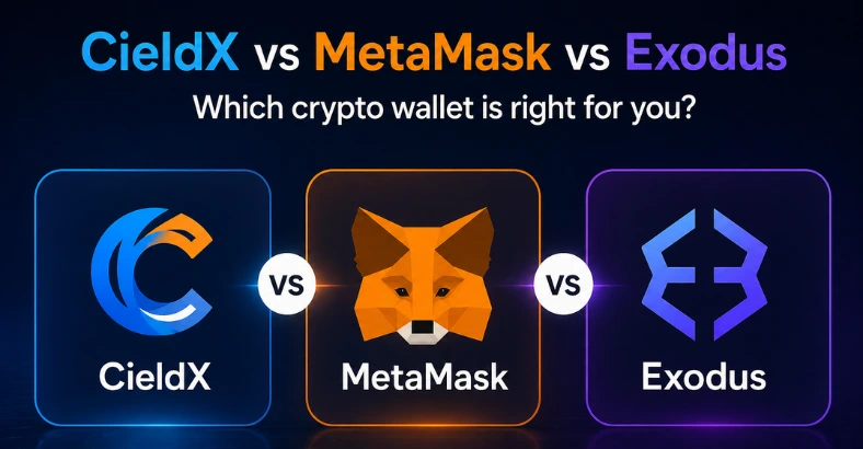 CieldX vs MetaMask vs Exodus: Best Crypto Wallet 2026?
